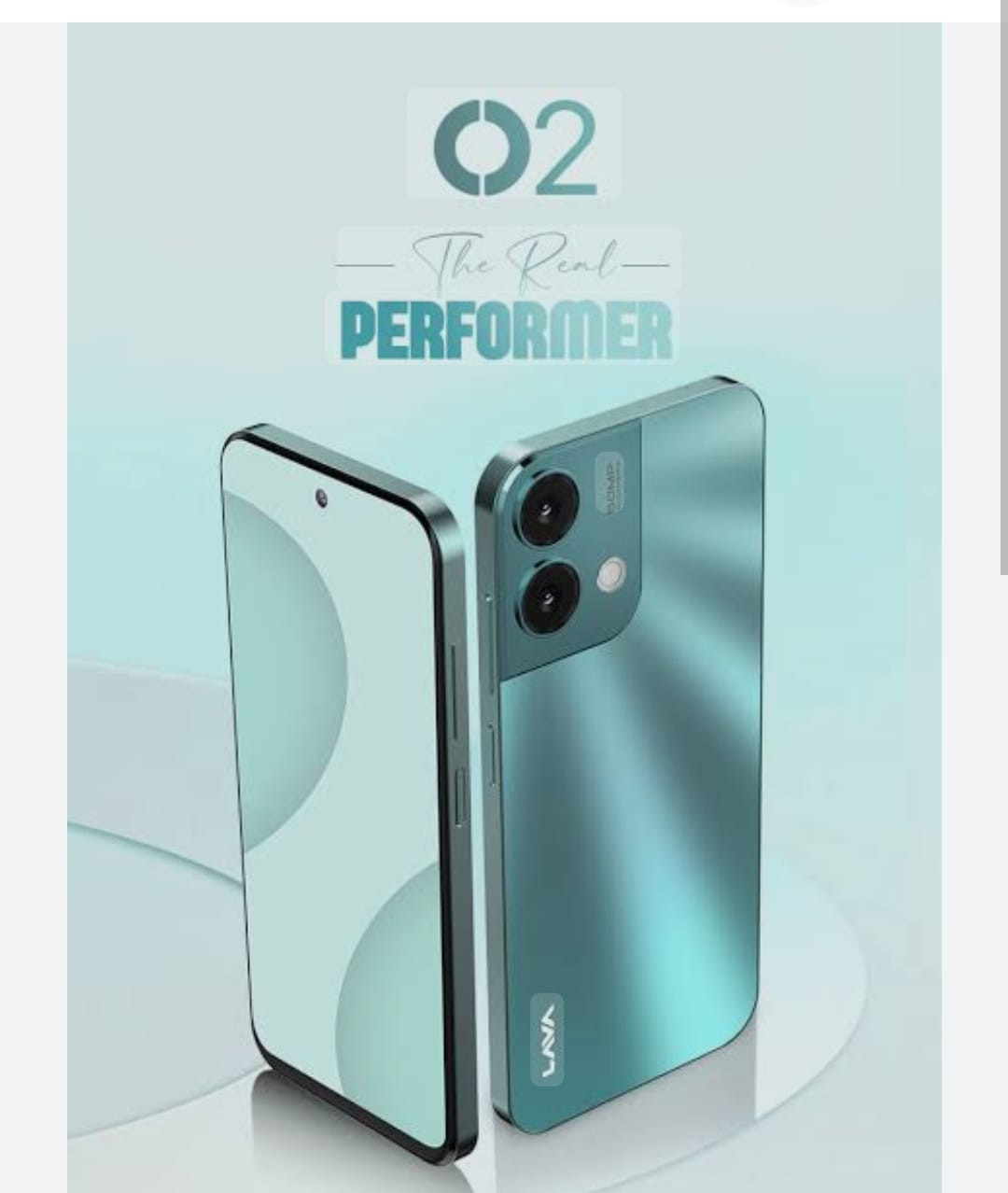 LAVA O2 SMARTPHONE 8GB+128GB 4G MOBILE IMPERIAL GREEN