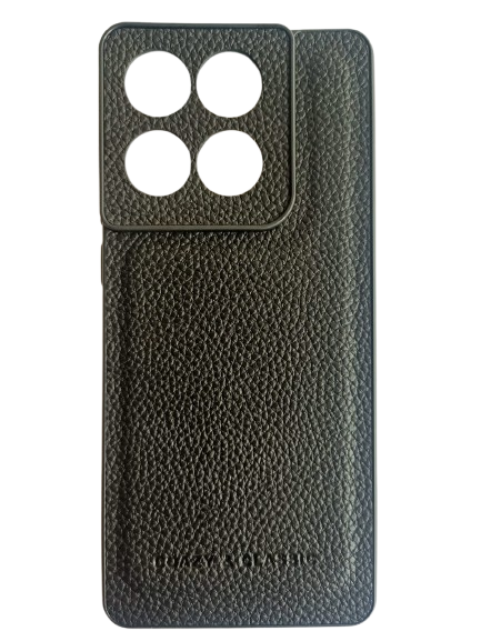 MOTO EDGE 60 FUSION BLACK VEGAN LEATHER DESIGN MOBILE COVER