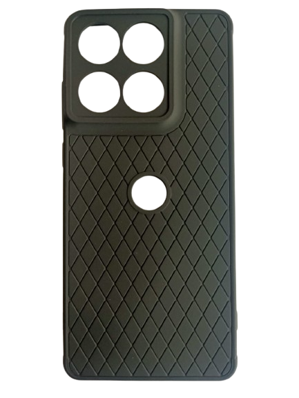 MOBILE COVER FOR MOTO EDGE 60 FUSION FROSTED CROSS BLACK WITH LOGO CUT